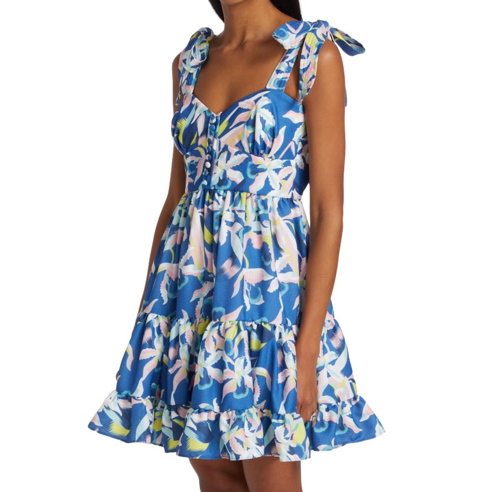 No Pise La Grama, Papelon Tropical Mini Dress, Size 4